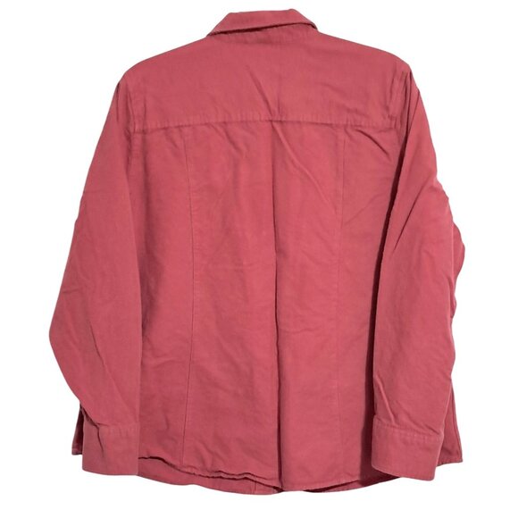 Vintage L.L. Bean Mens Chamois Cloth Shirt XL Salmon Red El Salvado Made Heavy C - Picture 4 of 9